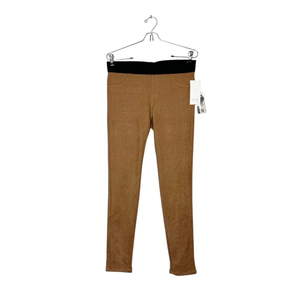 Karen Kane Lifestyle Faux Suede Legging in Camel - Sz S - New
